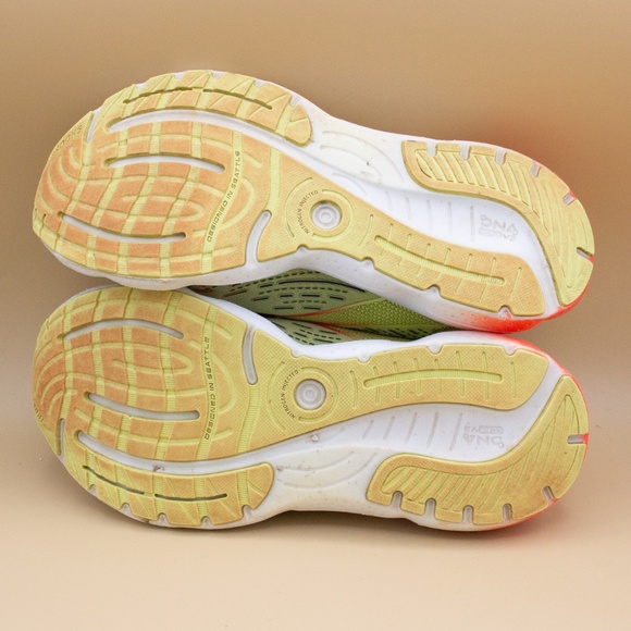 Brooks Glycerin 20 Lime Red Ebony Running Shoes 1103821D725 Men's Size 8 D - Picture 9 of 9